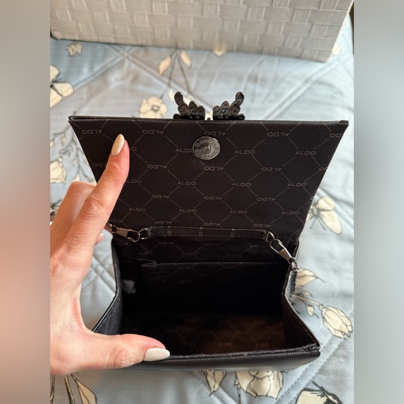 Aldo Charcoal Mini Bag with Butterfly Detail - Picture 3 of 3